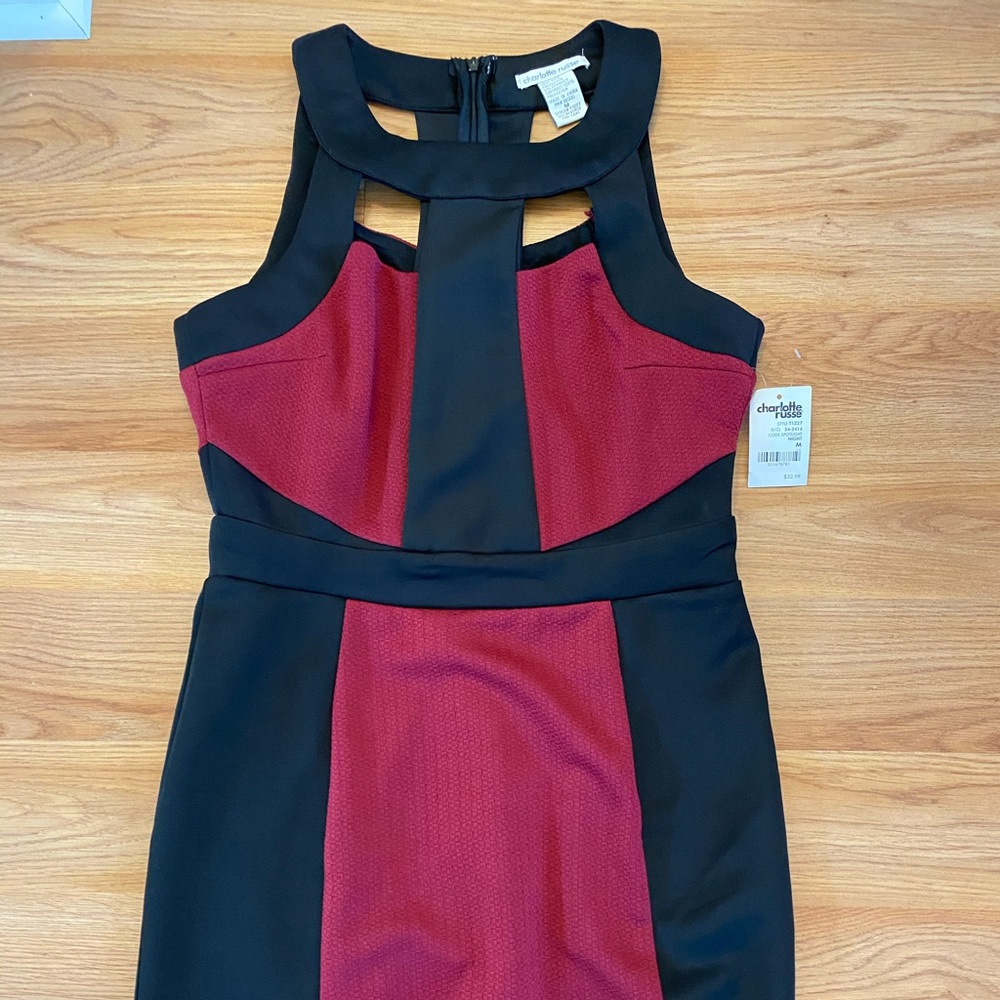 Red and black mini dress brand new with tags